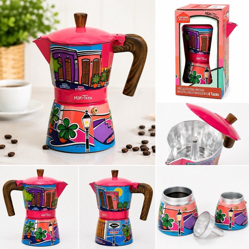 Covina Criolla Coffee Maker Limited Edition Puerto Rican Artist